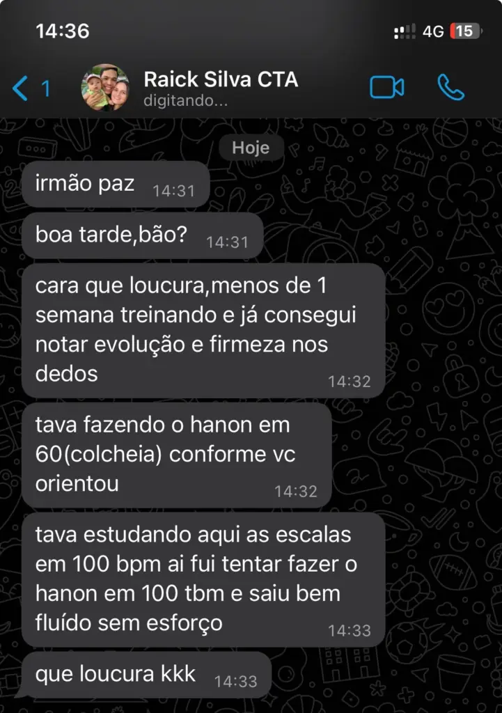 Depoimento de aluno
